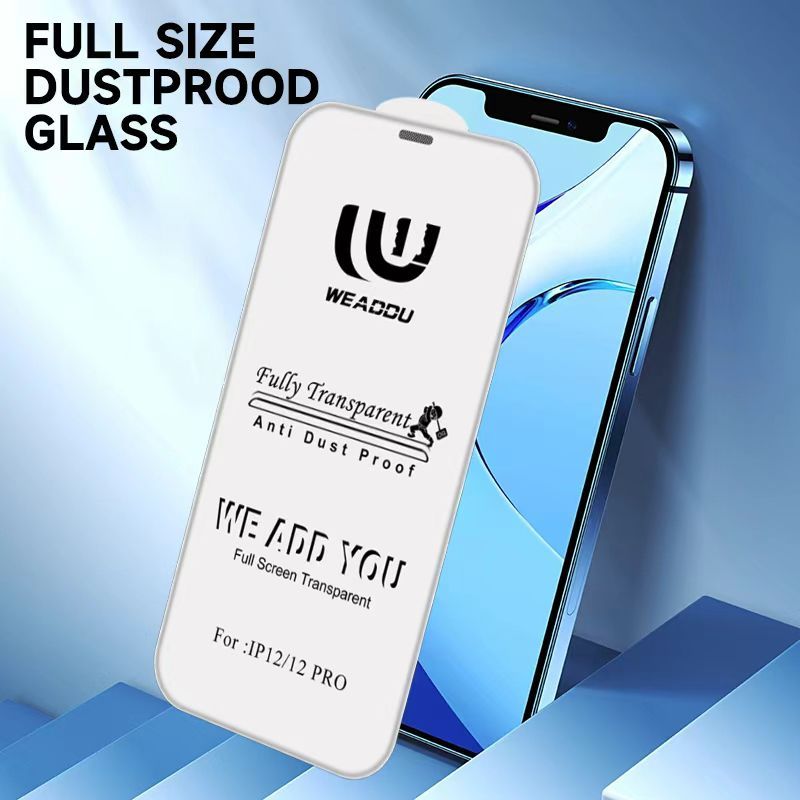 PREMIUM DIINAMI Tempered Glass anti gores ULTRASONIC FULL CLEAR ( FULL HD)  Iphone 12 13 14 15 16 16