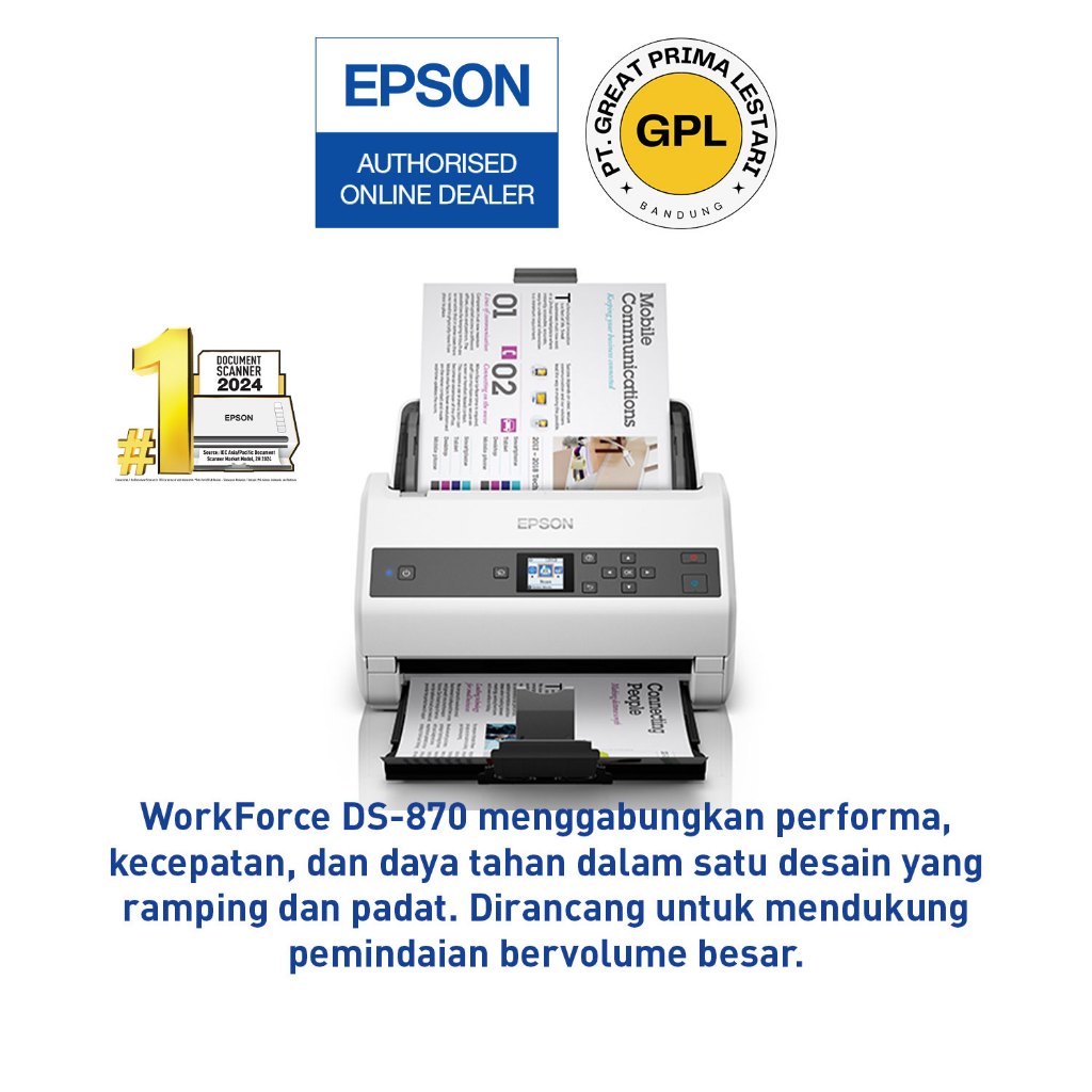 Scanner Epson WorkForce DS870 DS-870 DS 870 - Epson DS870