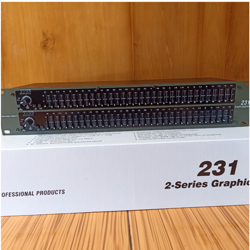 Equalizer model dbx 231(2-Series Graphic EQ)