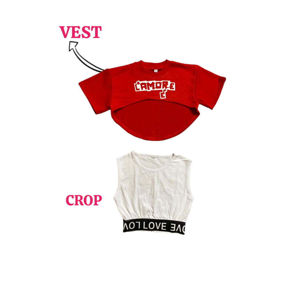 FREEYA Baju Dance Anak Perempuan Untuk Usia 3-14 Tahun Kpop Style / Kostum Tari