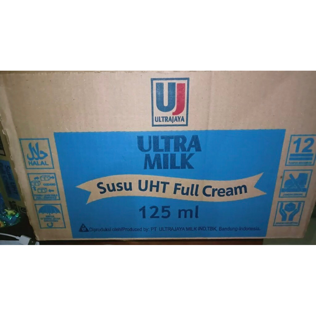 

Susu UHT Ultra Milk Full Cream 125ml 1 Karton