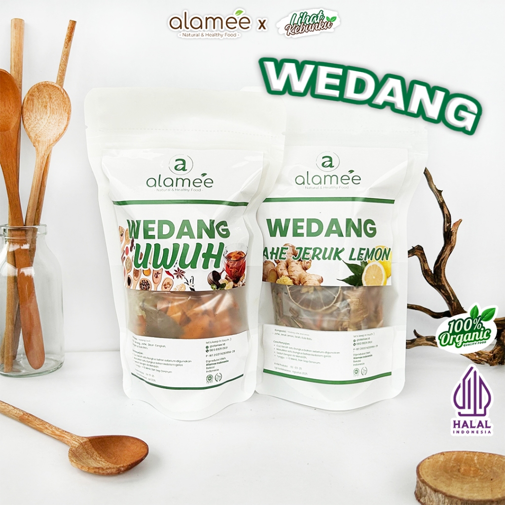 

ALAMEE Wedang Uwuh Komplit Asli Rempah Minuman Herbal Alami Langsung Seduh Lengkap JSR LIHAT KEBUNKU