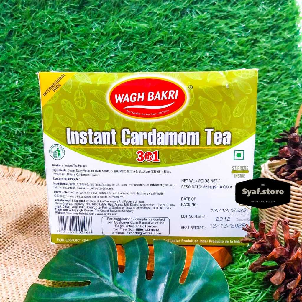 

TEH MASALA /TEH INDIA WAGH BAKRI Instant Masala Tea / Cardamom Tea 140GR / Karak Chai India teh Rempah Halal