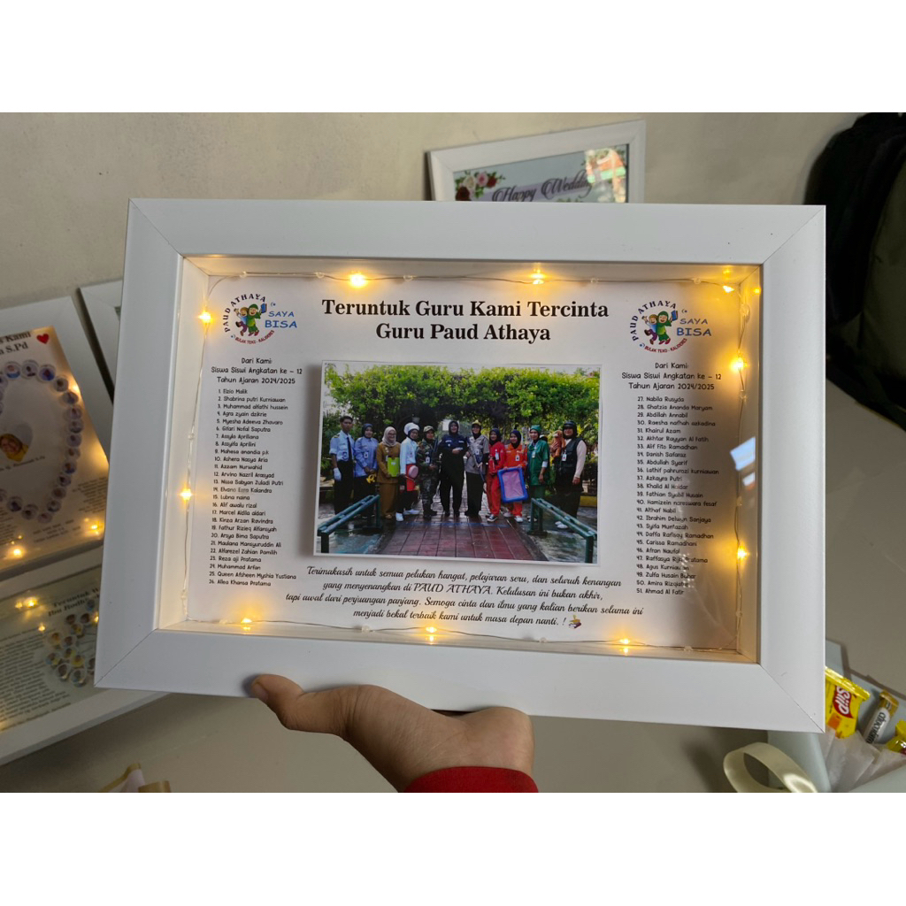 KADO GURU LAMPU/KADO UNIK/KADO MT /KADO GURU PURNA/KADO MURAH/KADO SAHABAT/KADO REKAN KERJA/BINGKAI 