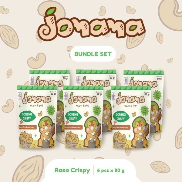 

Jomama - BUNDLE 6pcs Kacang Mede Rasa Crispy 80gr Snack Cemilan Jajanan
