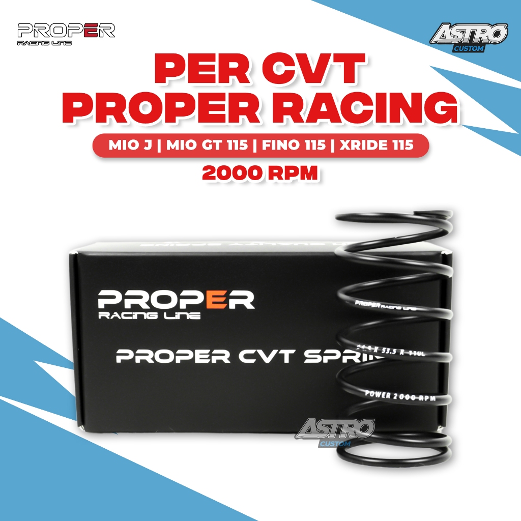 Proper Per CVT 2000 RPM Mio J Fino Soul GT 155 X-Ride 115 Racing Line Spring Pulley Upgrade CVT