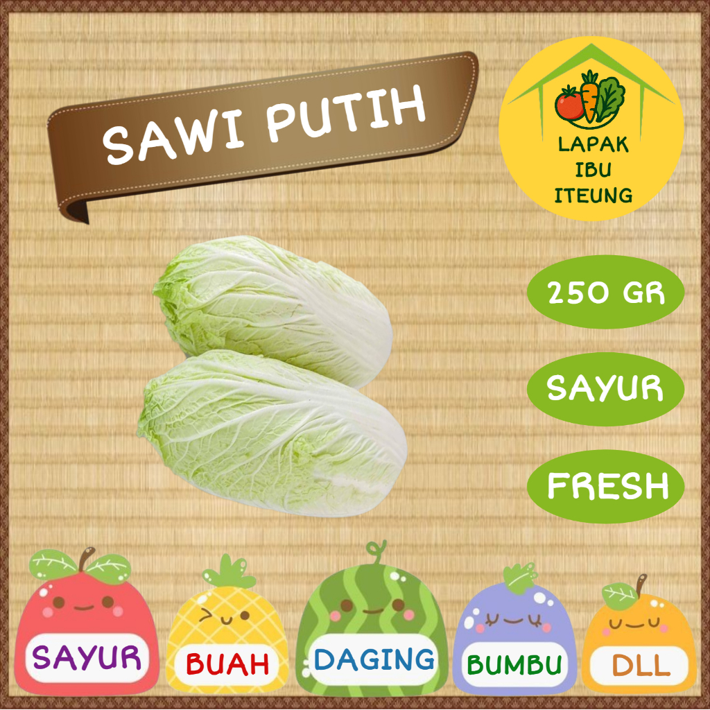 

SAWI PUTIH INSTAN BANDUNG 1/4KG 250GR SEGAR FRESH SAYUR SAYURAN PASAR