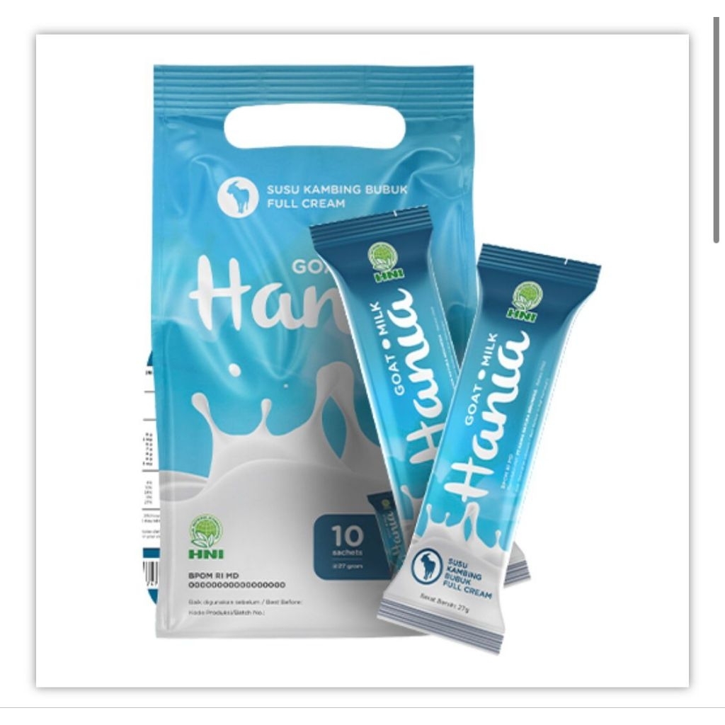 

HANIA SUSU KAMBING FULL CREAM PRODUK HNI EXP LAMA (20gr)
