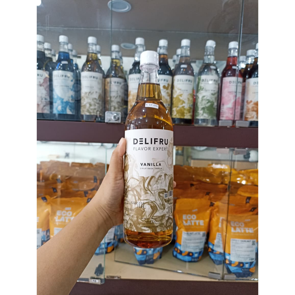 

DELIFRU CARAMEL SYRUP DRINK KEMASAN 1 LITER/CARAMEL PREMIUM/BPOM/HALAL