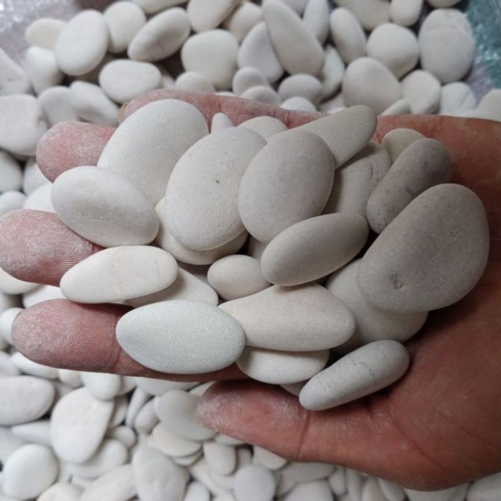 Batu koral/ batu alam putih 1 kg