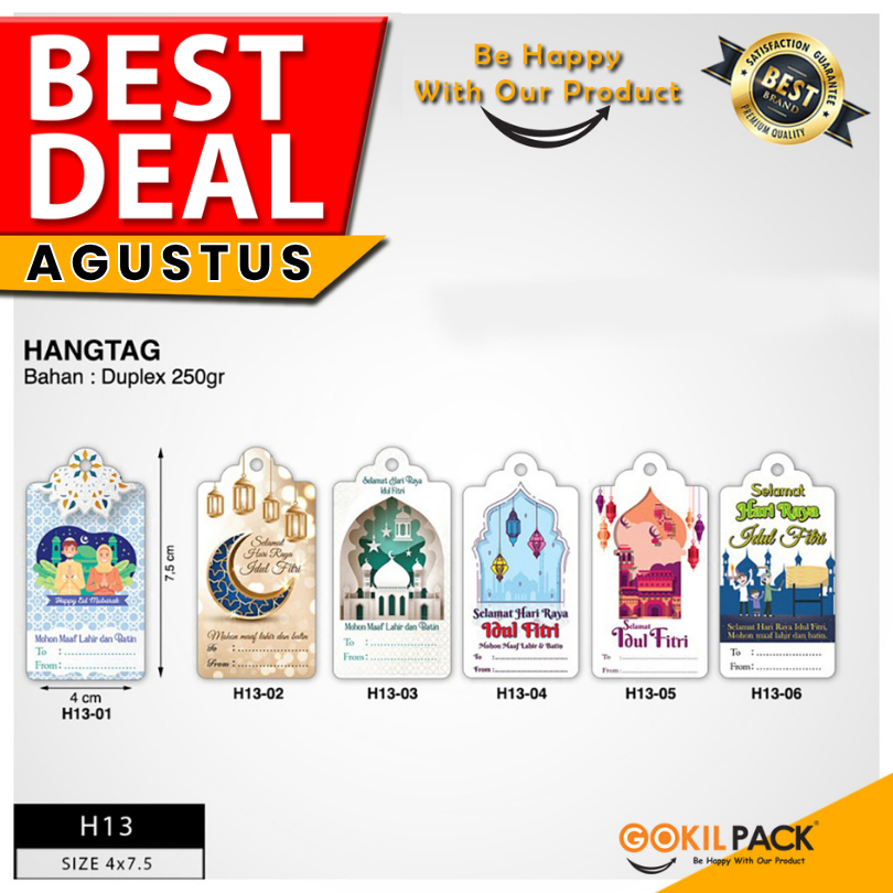 

Hang Tag – Label Hampers|Idul Fitri - Hang Tag Hari Raya 7,5x5 | H13