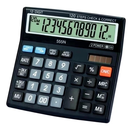 

Kalkulator SDC 555N 12 Digit 555N / Mark Up Calculator