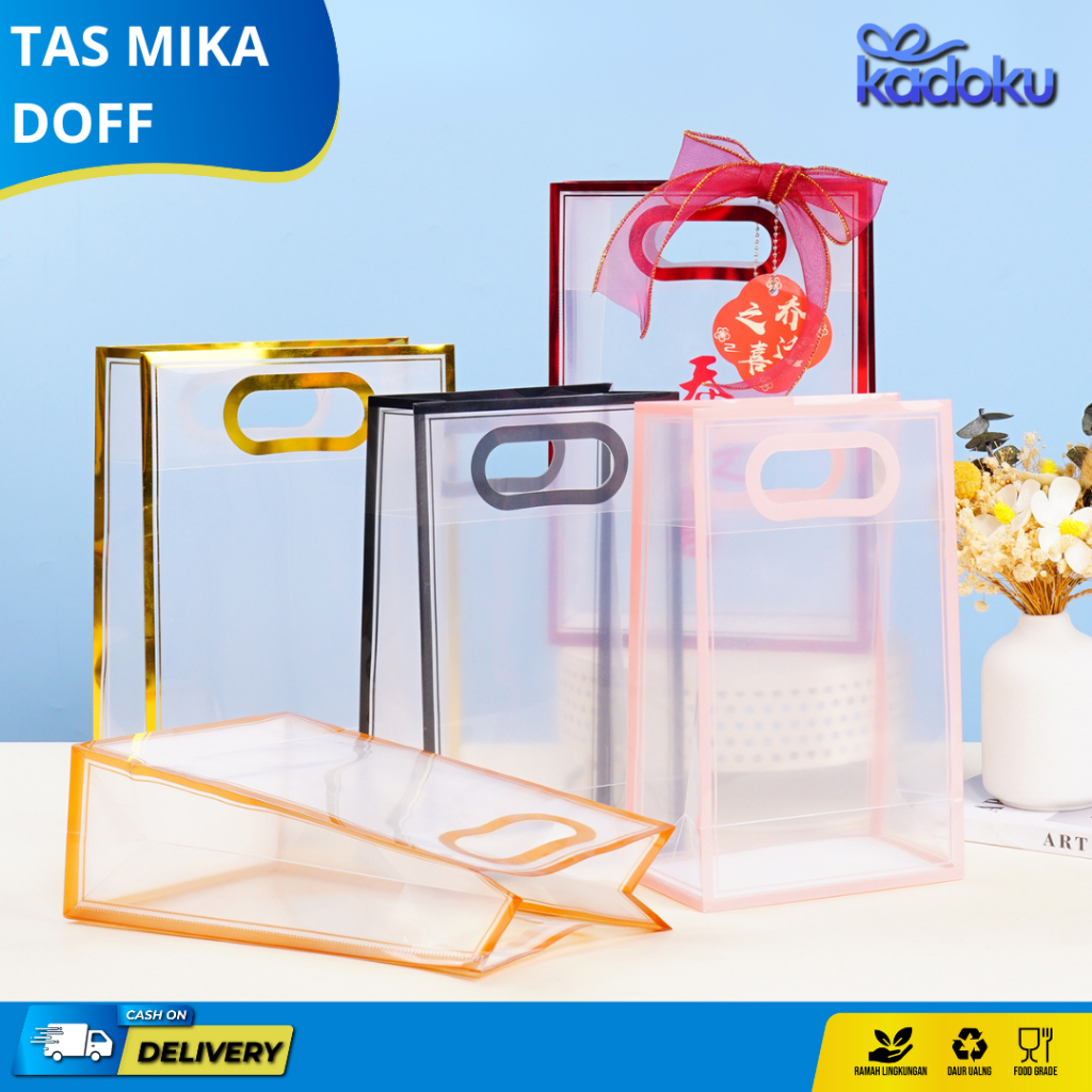 

Tas Mika Polos Doff | Goodie Bag | Tas Bingkisan | Tas Souvenir | Tas Doff List Gagang Motif Oval