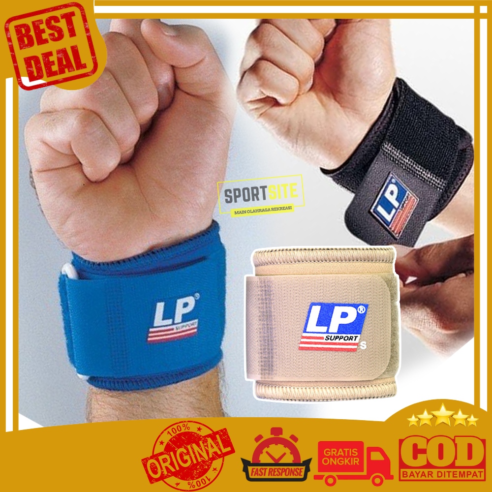 LP Wrist Support Neoprene Wristband Deker Pergelangan Tangan Alat Bantu Peralatan Kebugaran Kesehata
