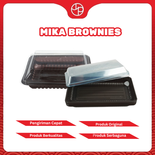 Mika Coklat Alas Kue Brownies @10pcs | Idealpack & Muliapack
