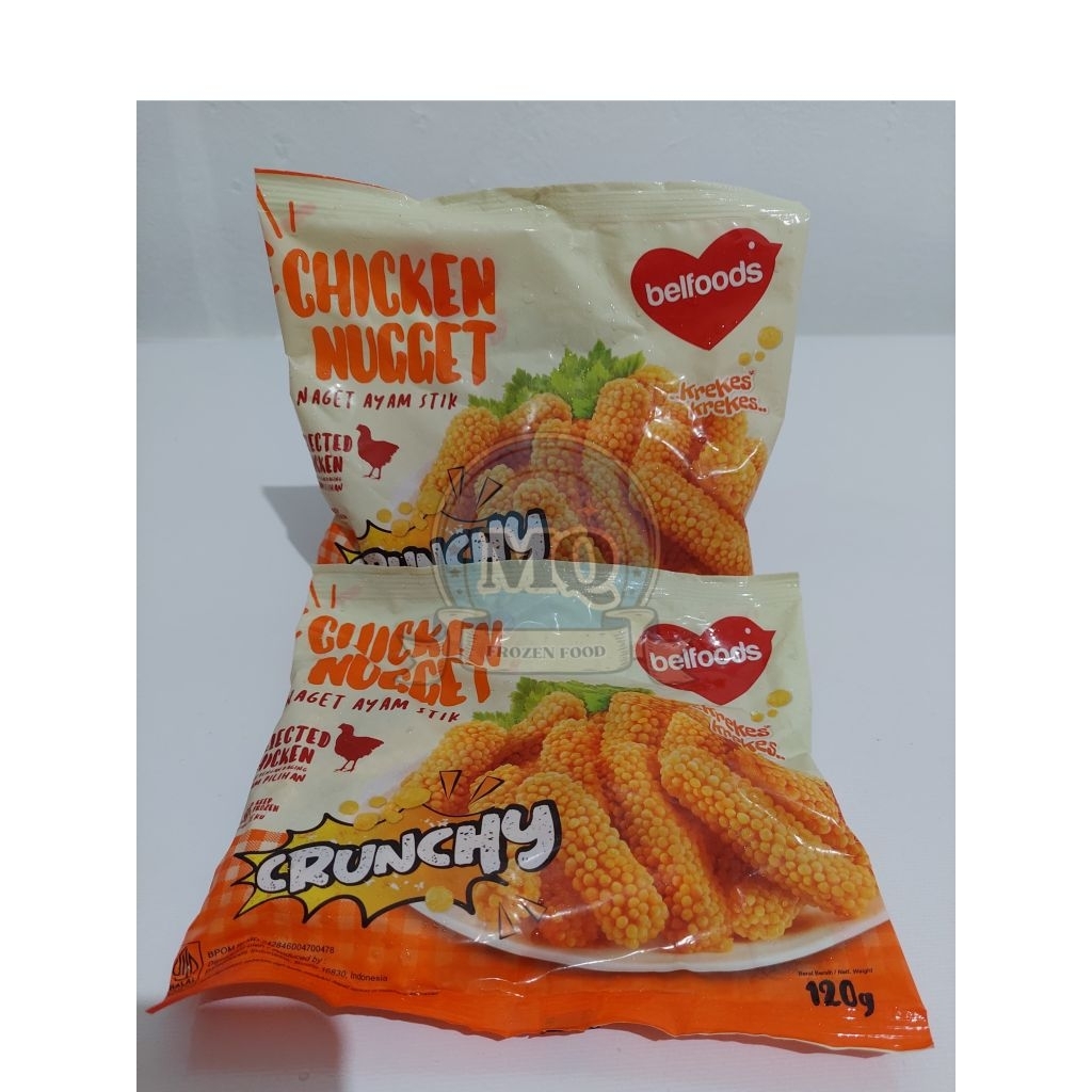 

Belfoods Nugget cruncy stik 120gr +-10 nugget