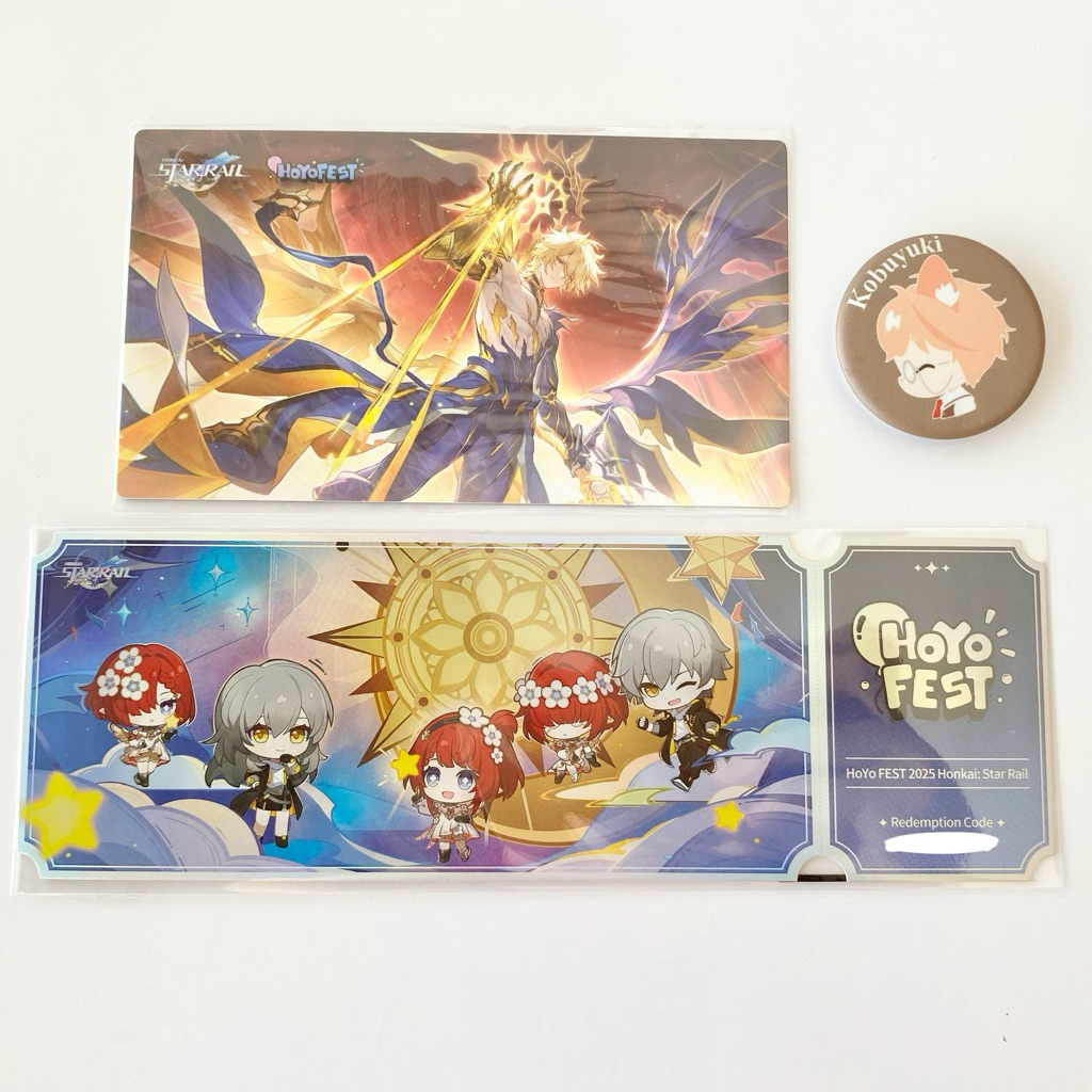 

Official Hoyofest 2025 Ticket Postcard Phainon Khaslana hsr honkaistarrail star rail redemption code original hoyofest2025