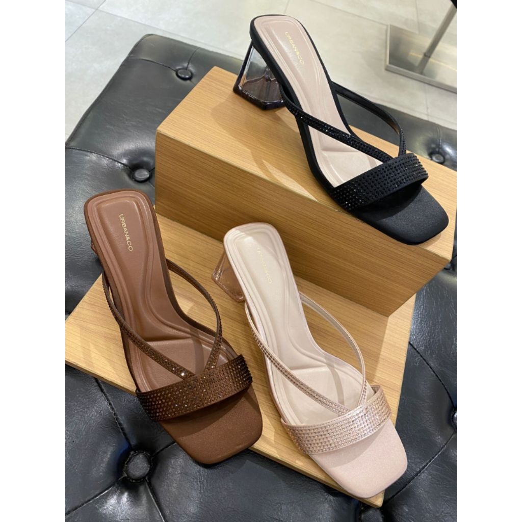Sandal heels kaca Wanita Urban&co Eleni