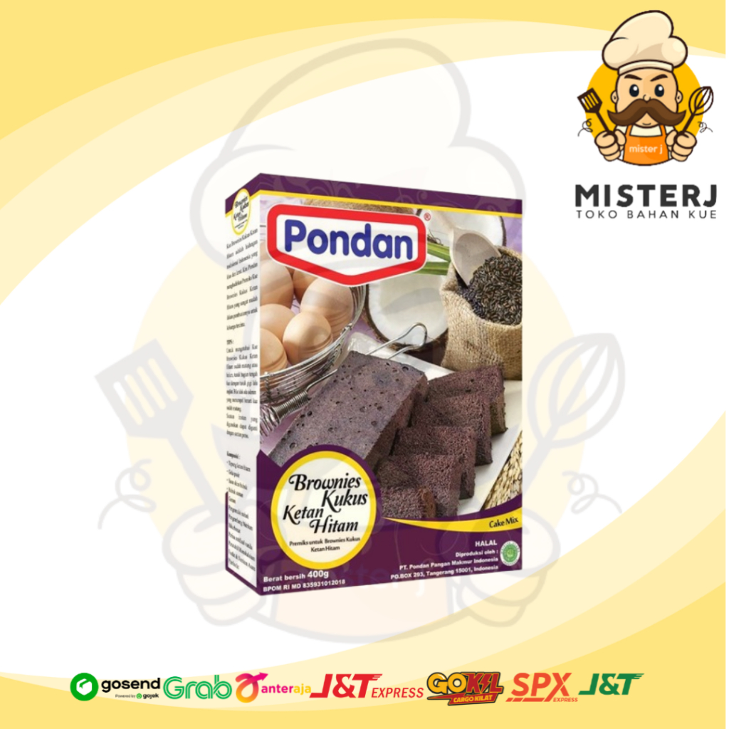 

Pondan Brownies Kukus Ketan Hitam | 400 Gram