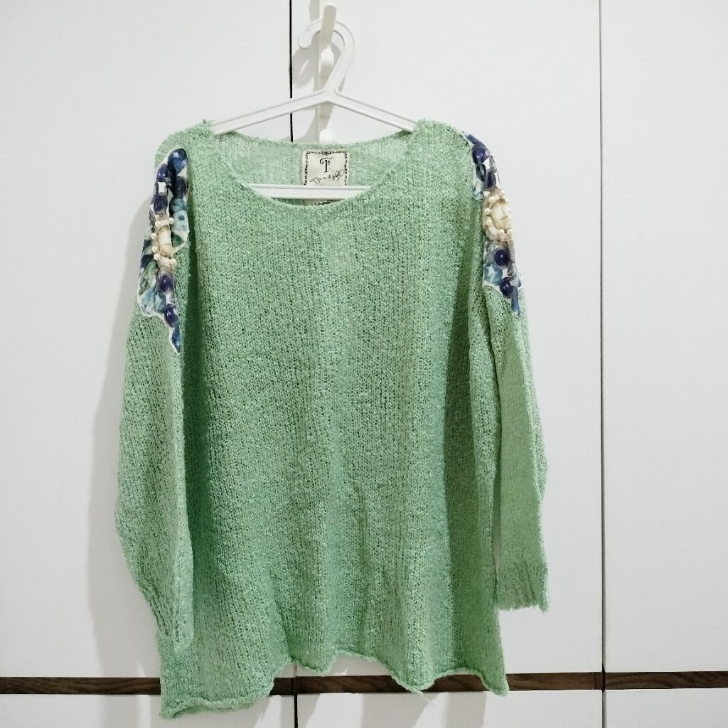 prelove atasan wanita, rajut, batik, inner dress, rok panjang