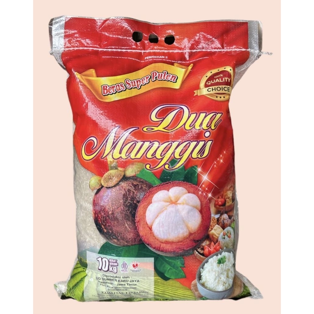 

BERAS CAP 2 MANGGIS KEMASAN 10KG