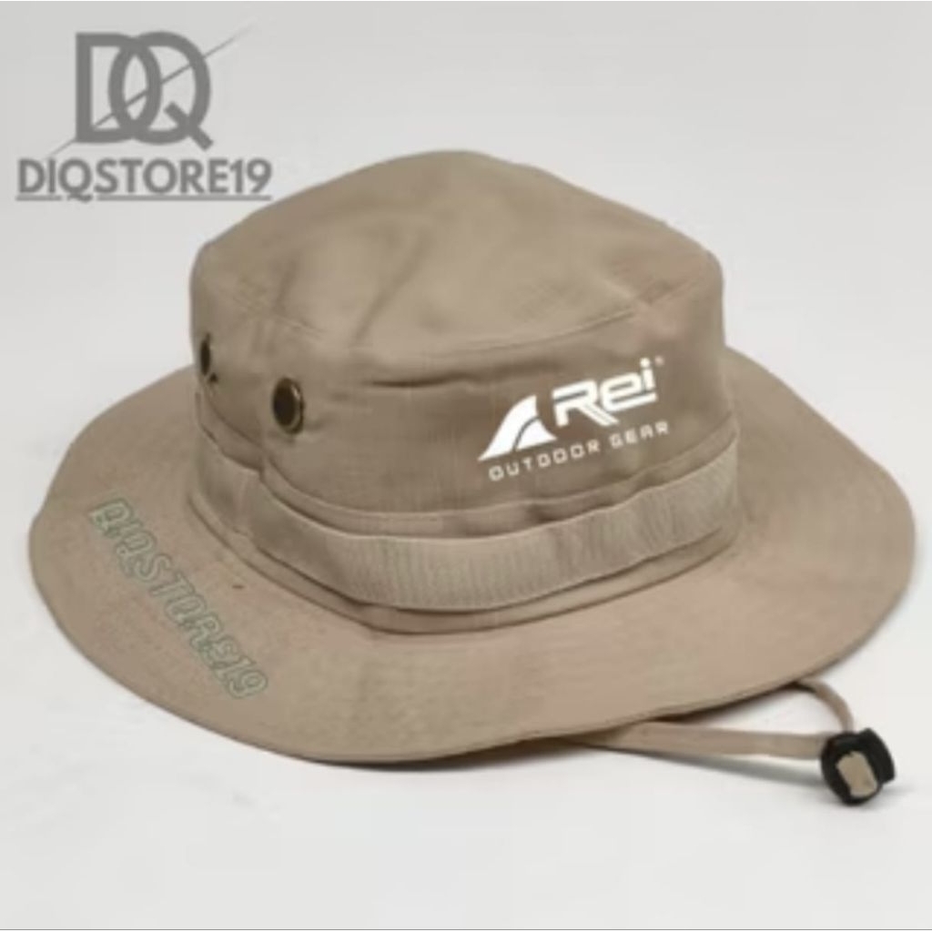 TOPI OUTDOOR - TOPI RIMBA POLOS SABLON PREMIUM