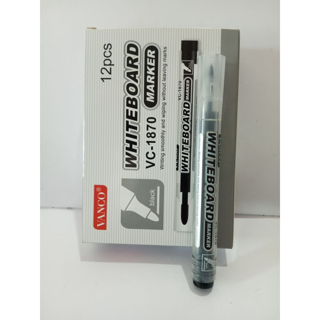 

Spidol Whiteboard Vanco 1 pack isi 12