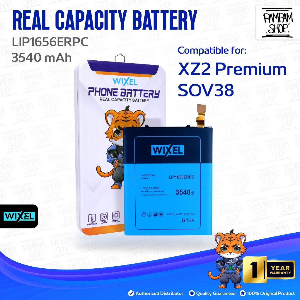 WIXEL Baterai Sony Xperia XZ2 PREMIUM AU SOV38 LIP1656ERPC Double Power Real Capacity Batre Batrai B