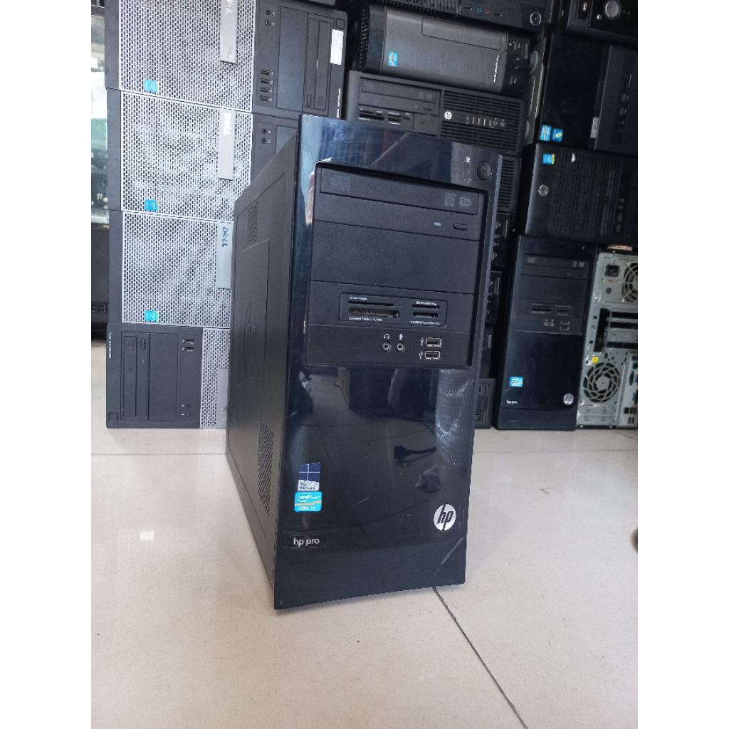 cpu buildup tower hp pro 3330 core i5 2400 ram 8gb hdd 500gb siap pakai