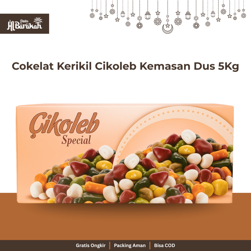 

Grosir Cokelat Kerikil Cikoleb Kemasan 5kg Premium Coklat Turki