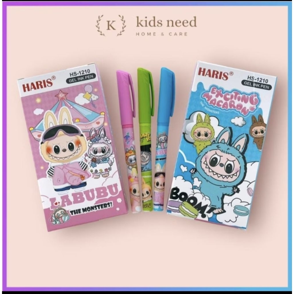

(12pcs) pulpen karakter lucu Labubu
