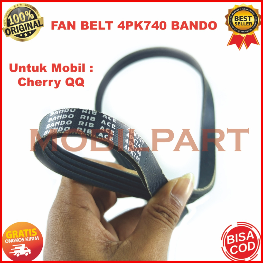 FAN BELT 4PK740 BANDO FAN BELT CHERRY QQ
