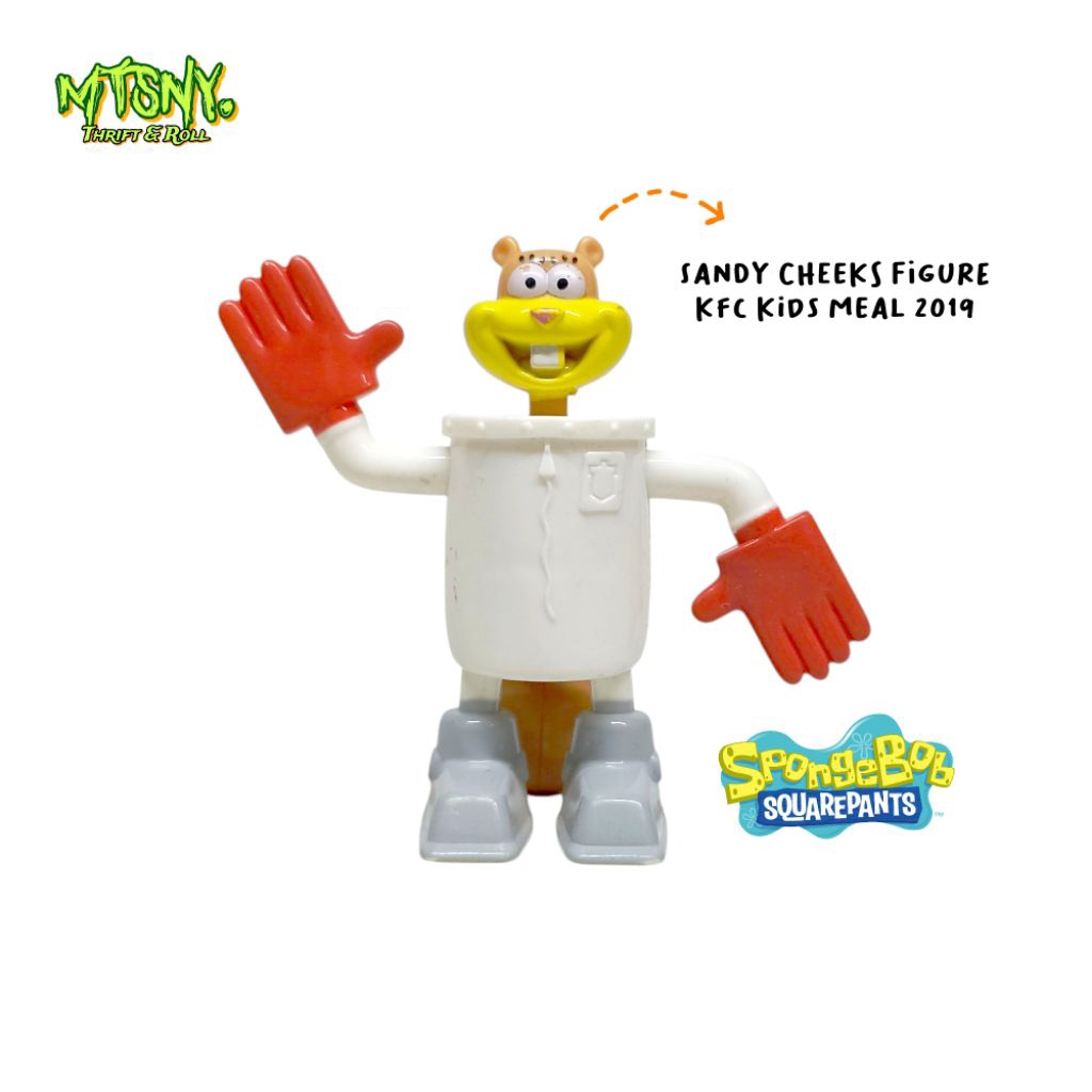 Mainan Mini Toy Figure Sandy Cheeks SpongeBob SquarePants KFC Kids Meal