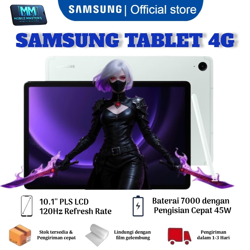 [BARU] Samsung Tablet 4G 8GB RAM + 256GB ROM – Super Cepat Cocok Gaming & Belajar