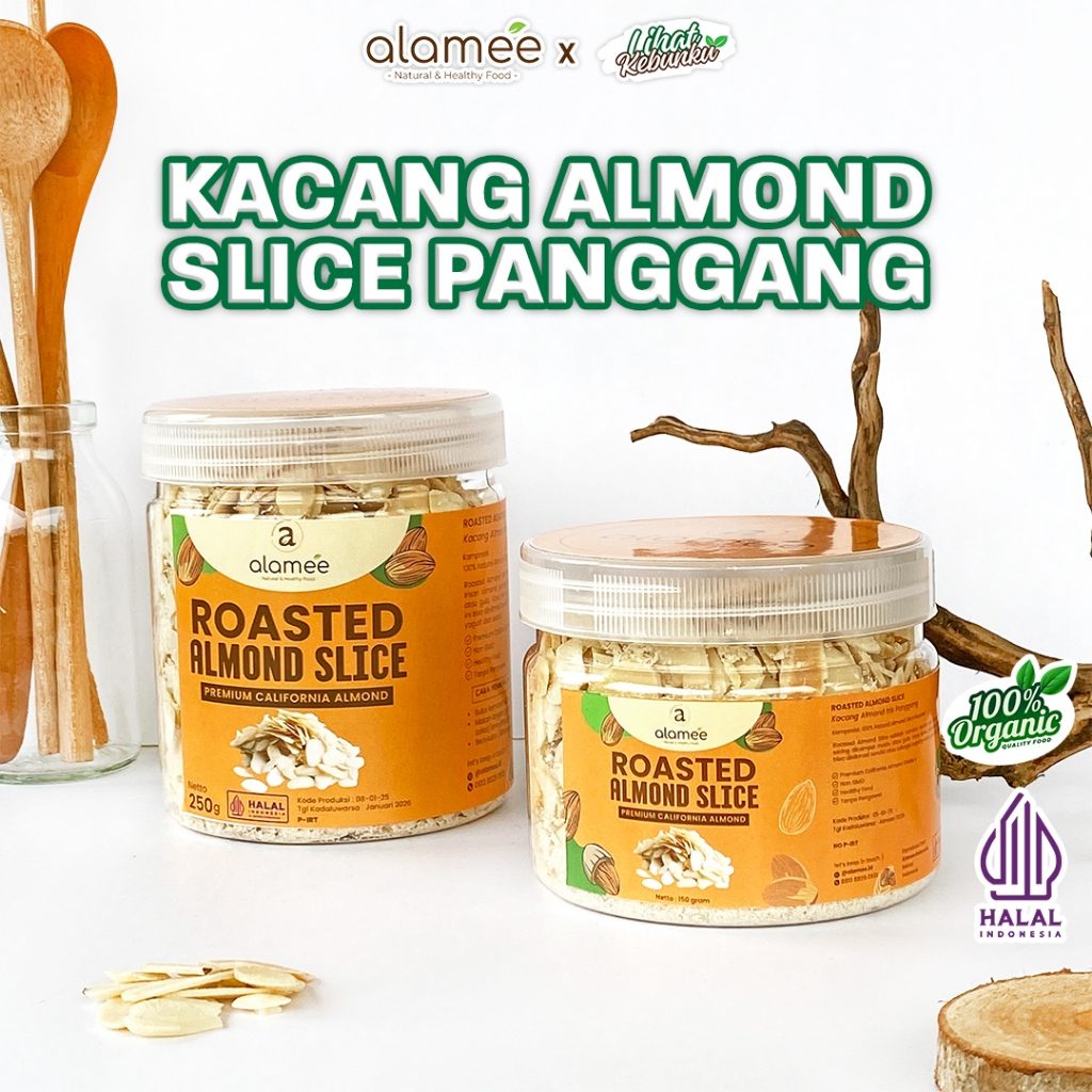 

ALAMEE Almond Slice Panggang Roasted Almon Iris Topping Toping Kacang LIHAT KEBUNKU