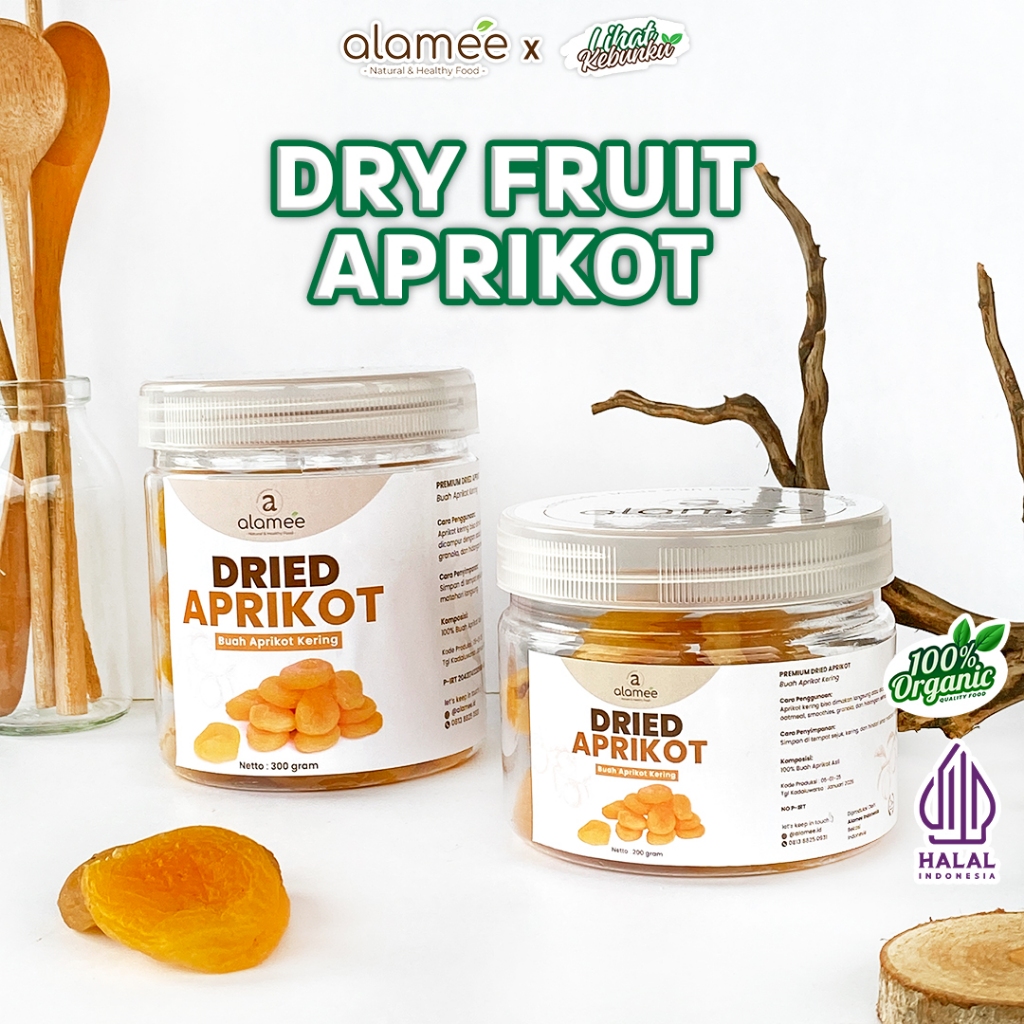 

ALAMEE Apricot Kering Buah Aprikot Dried Fruit Cemilan LIHAT KEBUNKU