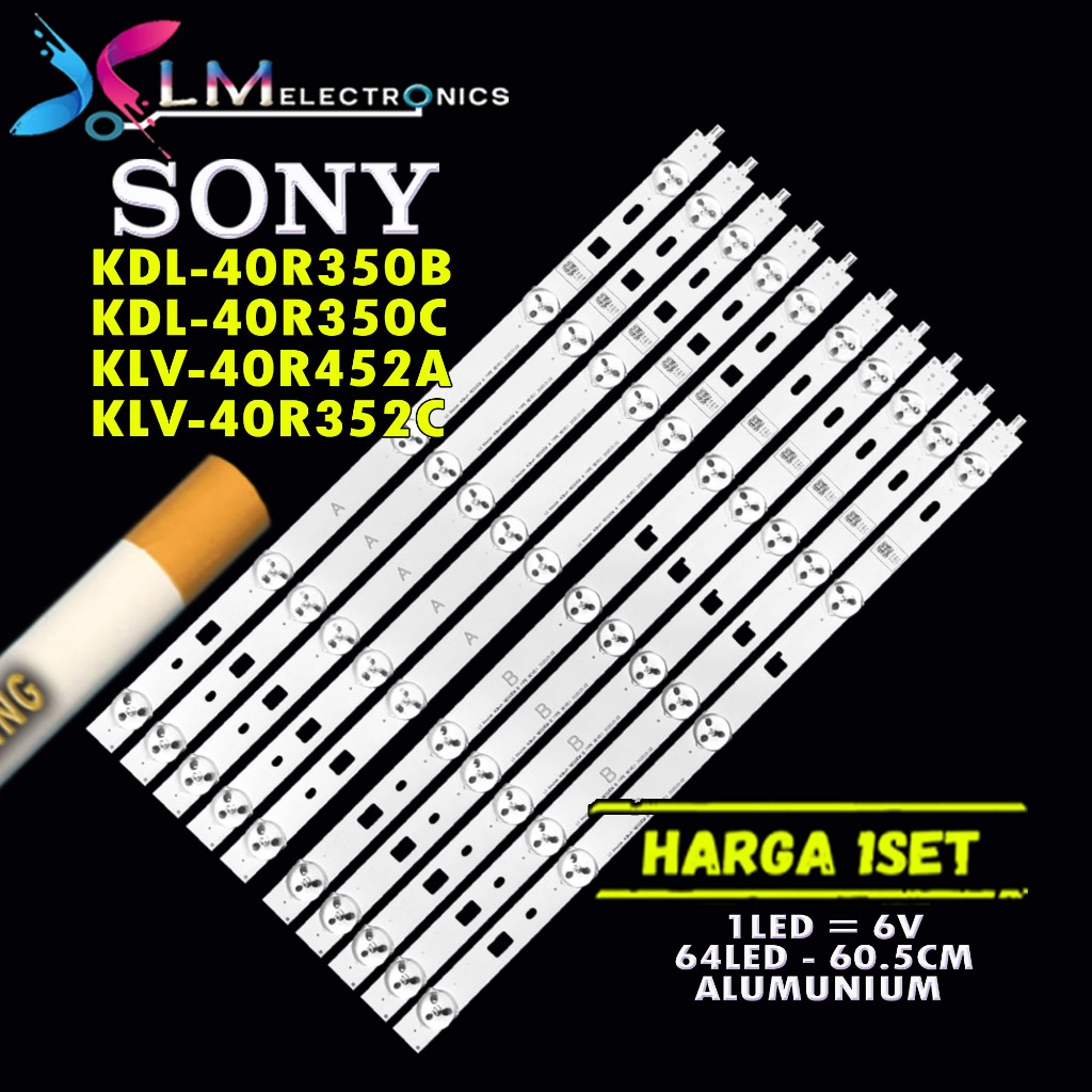 BACKLIGHT TV LED SONY 40R350B 40R350C 40R452A 40R352C 40 IN
