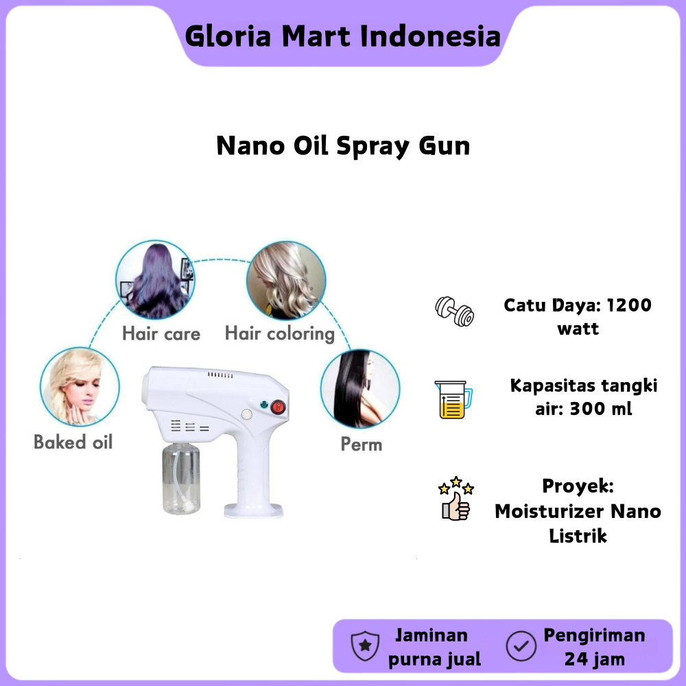 【COD】Semprot Steam Gun / Nano Spray Portable / Nano Mist Hair Care Gnerasi 5/Salon rambut, perawatan