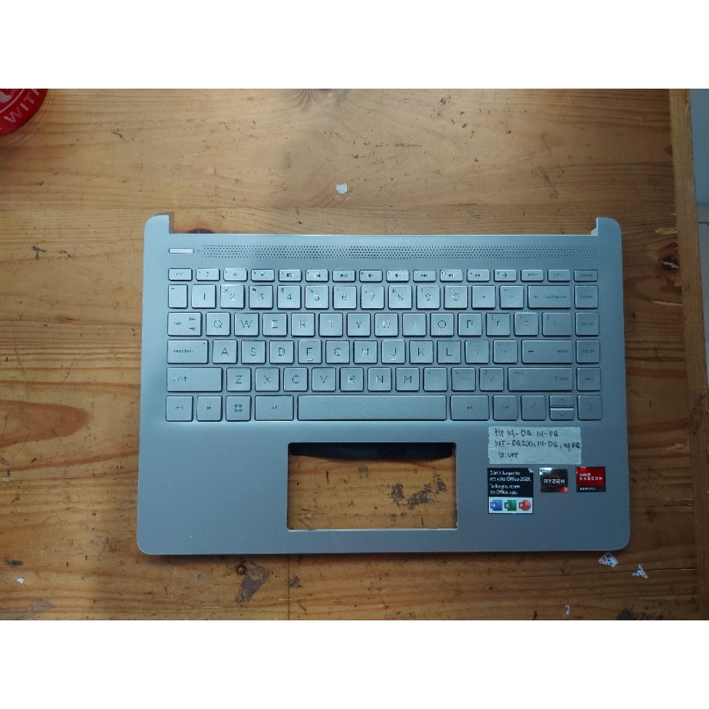 Palmrest HP 14-DQ 14S-DQ 14S-FQ 14-FQ Silver 14 Inch Key mati
