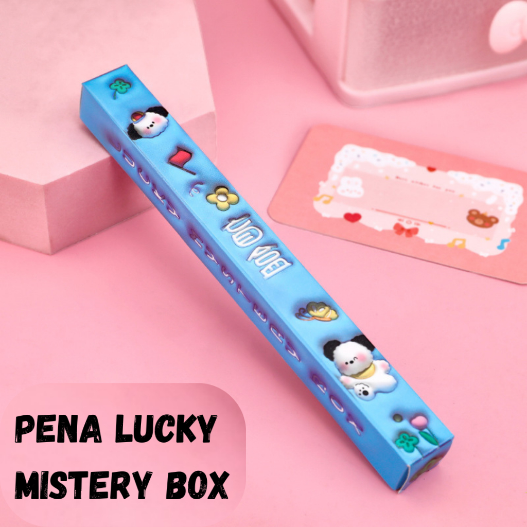 

[cod bisa] blind box pulpen anak sekolah pulpen mistery box motif lucu