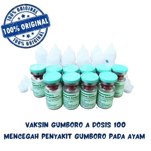 10 Vaksin Medivac Gumboro A 100 Ekor - Penyakit Gumboro