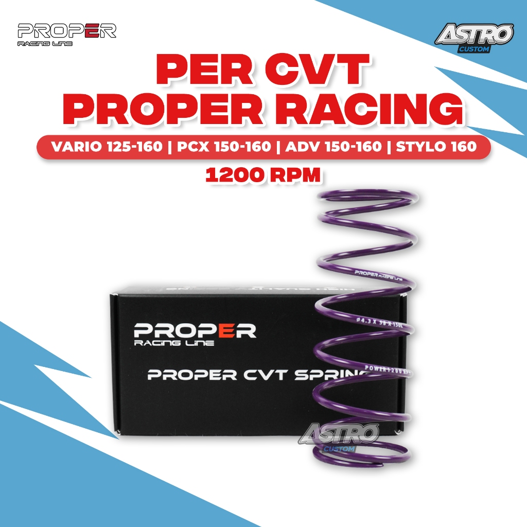 Per CVT 1200 RPM Vario 125 150 PCX ADV 160 Stylo Proper Racing Line Spring SWOSC Original