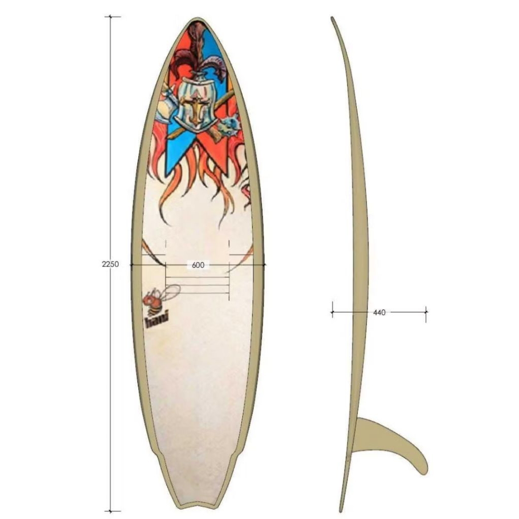 papan surfing polos, papan surfing custom, dekorasi papan surfing, surfboard custom decoration