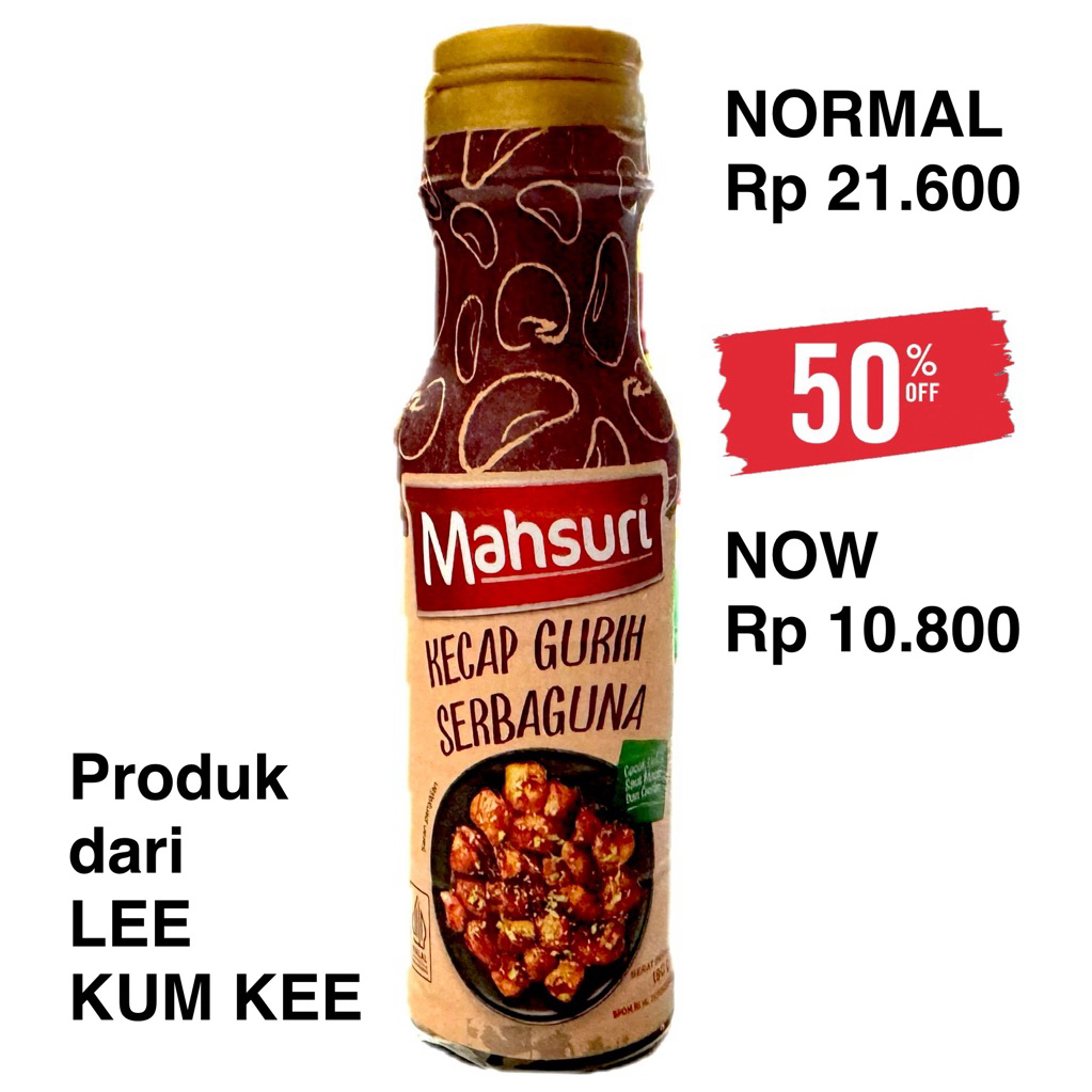 

Mahsuri Kecap Manis Gurih 190g