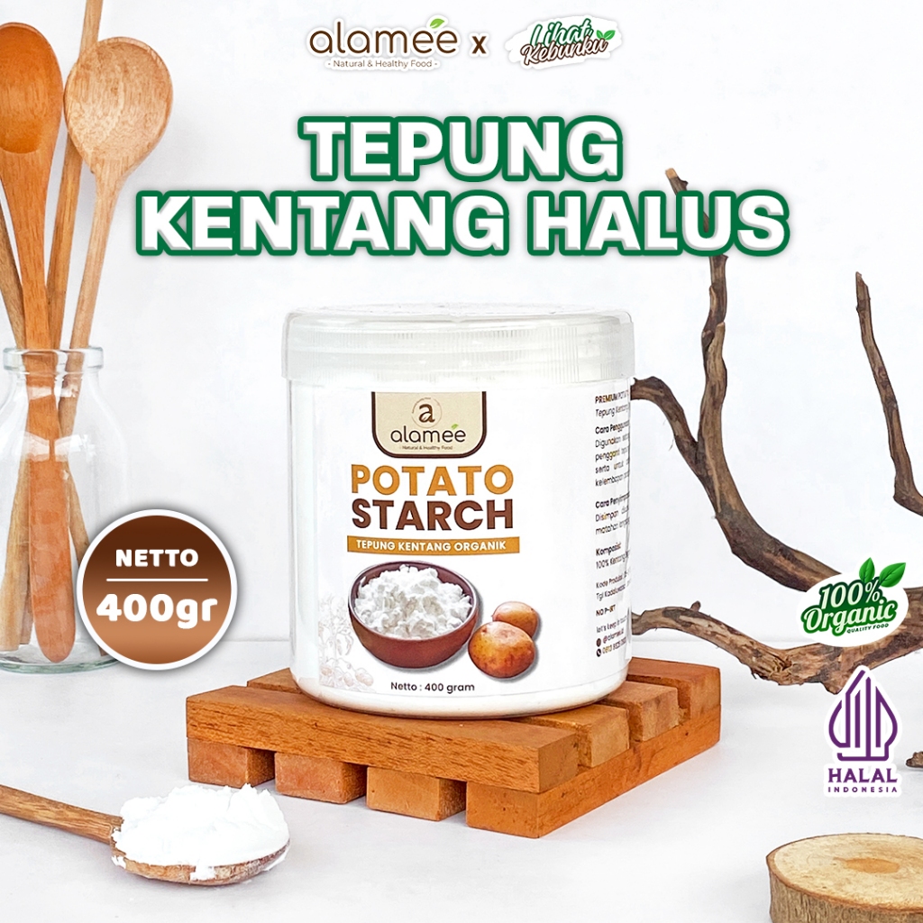 

ALAMEE Tepung Kentang Gluten Free Potato Starch Kue Organik Halus Premium 400gr LIHAT KEBUNKU