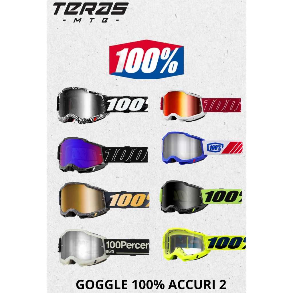GOGGLE 100% ACCURI 2 GEN 2- GOGGLE SEPEDA