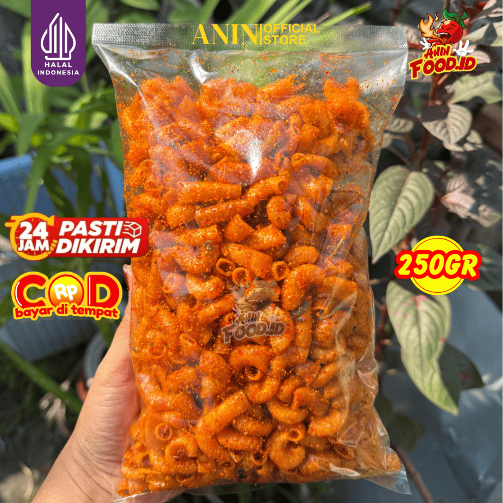 

250GR MAKARONI PEDAS DAUN JERUK AninFood.id