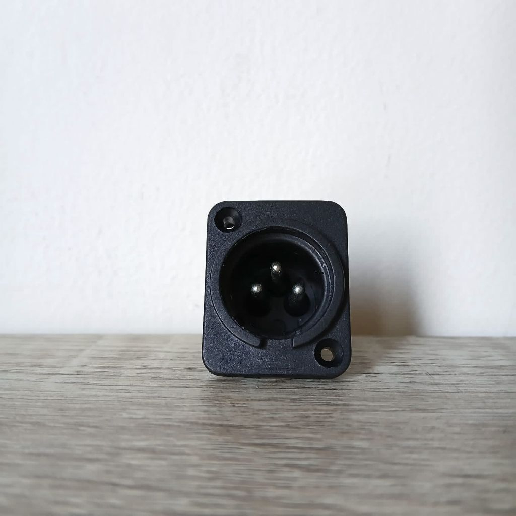 Jack Canon Body Male Kaki Bengkok Tekuk Jack Canon Chasis L Jack Canon PCB 3pin Jack Canon XLR Jack 