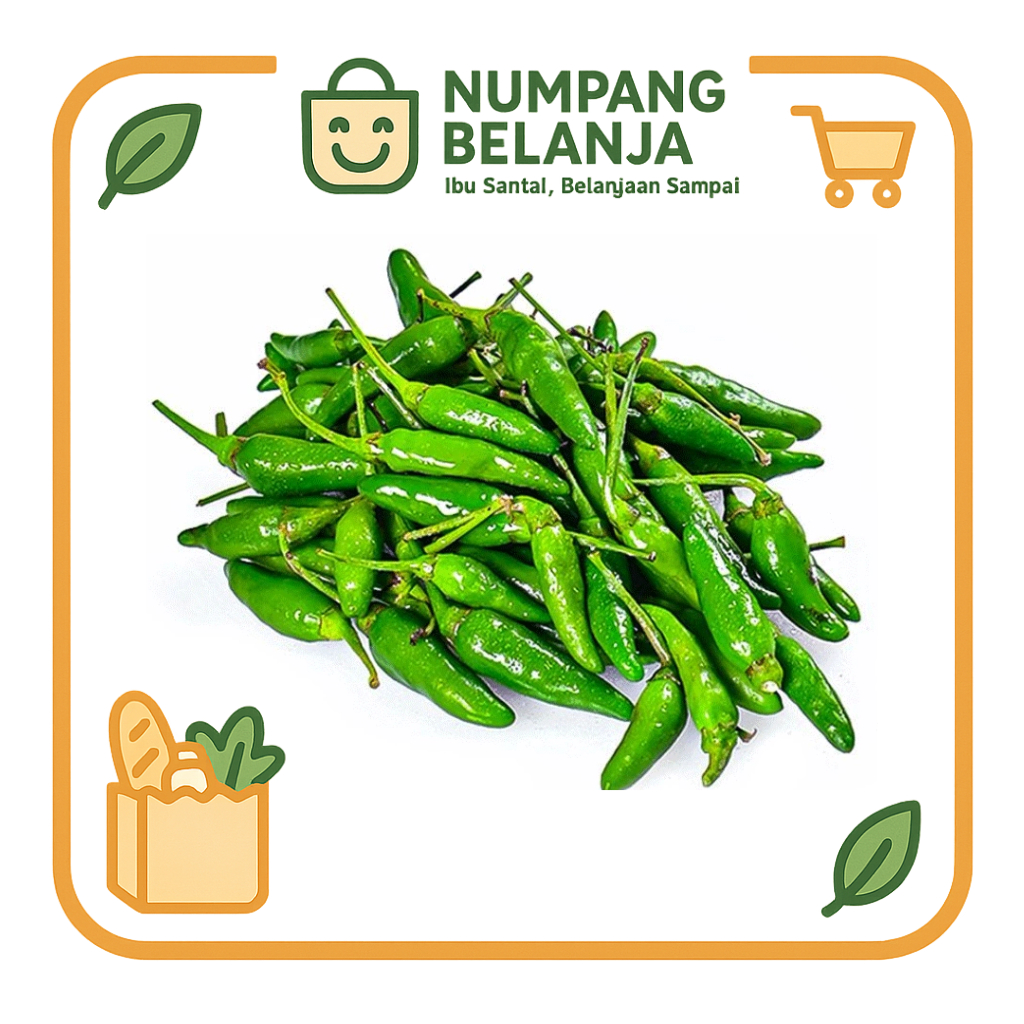 

cabai rawit hijau cabe rawit ijo fresh [100g]