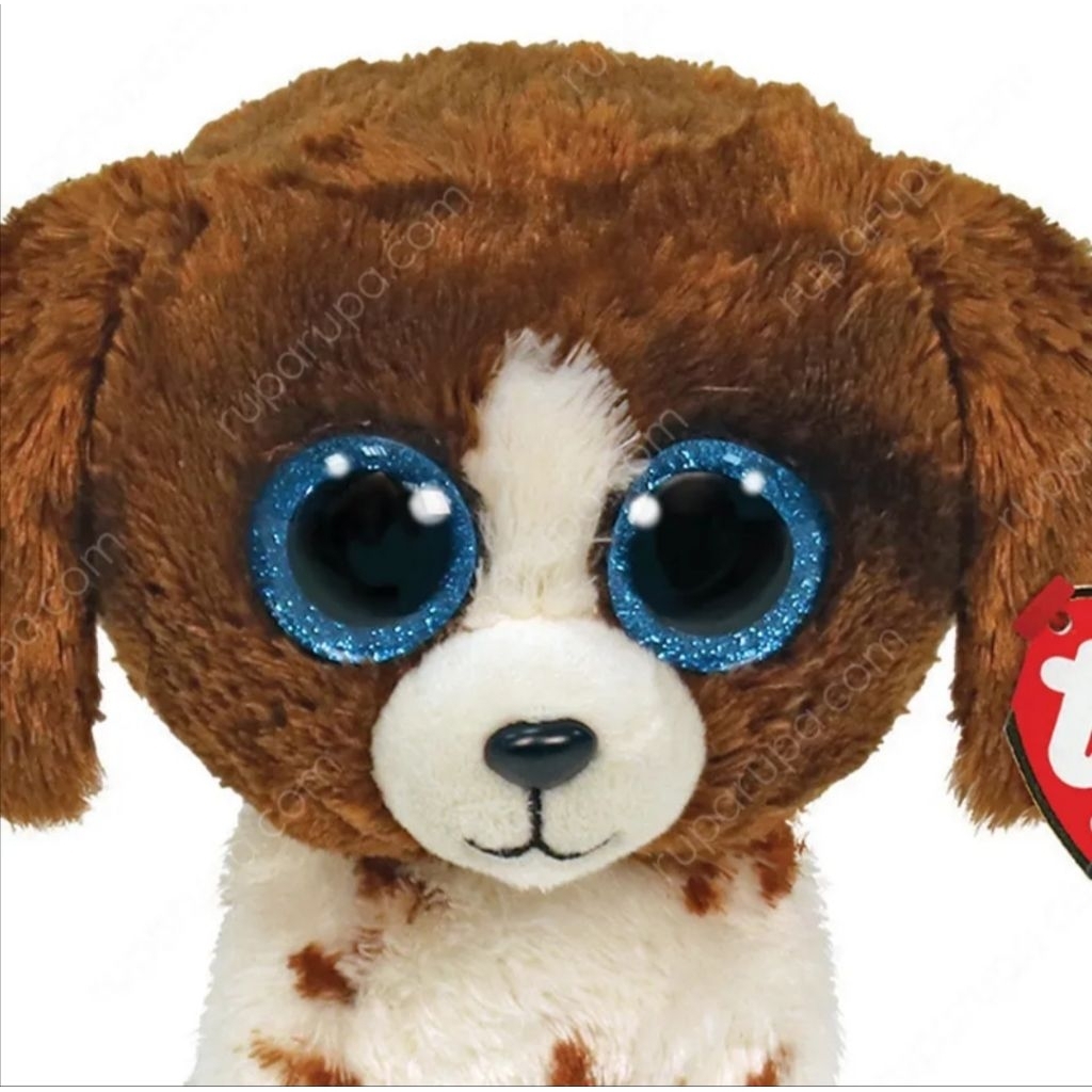 Ty Beanie Boos Boneka Hewan Muddles Dog Medium Ty95320